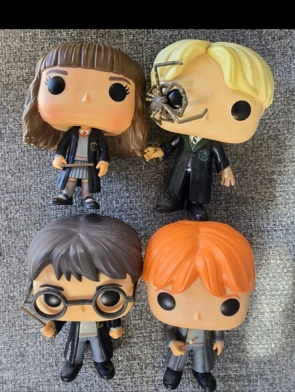 Funko Pop Harry Potter Malfoy Hermione Ron Weasley Whip Spider Vinyl Figure Toys